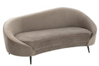 J-Line sofa Elisabeth - textiel - zilver