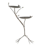 Vogelvoederbak 38x43x78 cm Groen Bruin Metaal