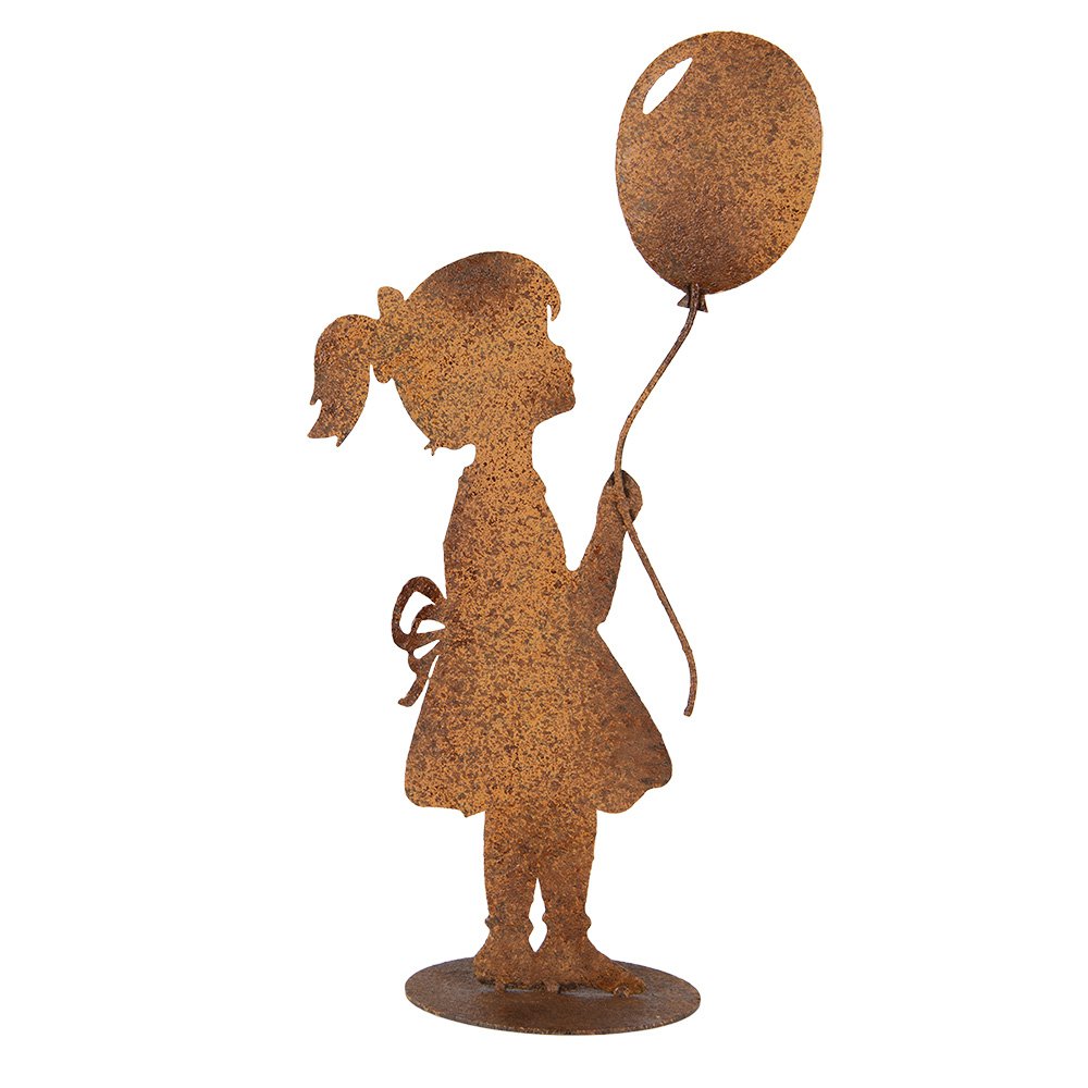 Decoratie Beeld Kind 23x11x46 cm Bruin Metaal