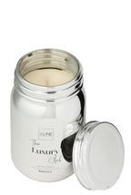J-Line geurkaars Voorraadpot - glas - zilver - 69U