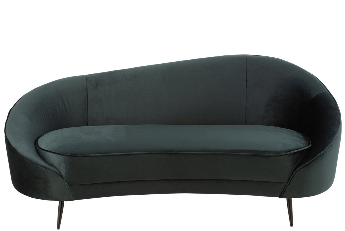 J-Line Sofa Elisabeth Textiel/Metaal Groen