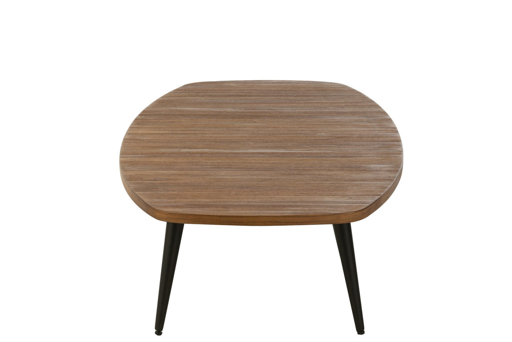 J-Line Salontafel Rechthoekig Gerecycleerd Teak Naturel