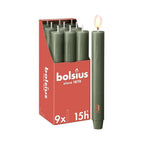 Rustiek tafelkaars XL 9 stuks Fresh Olive