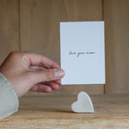 Leeff Card Holder Claire with card - Love you mom