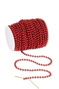 J-Line slinger rol 25M Parels - kunststof - rood