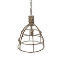 Hanglamp Ø 39x47 cm Beige IJzer Hanglamp Eettafel