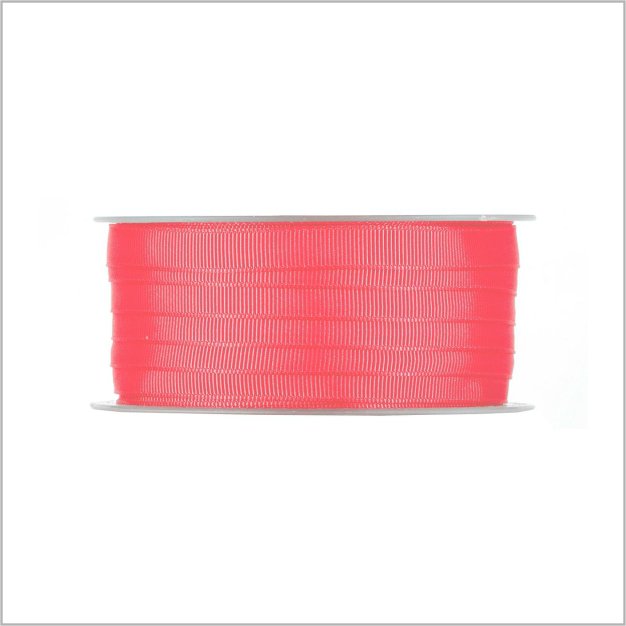 Rib lint – neon oranje – 10mm x 50 meter