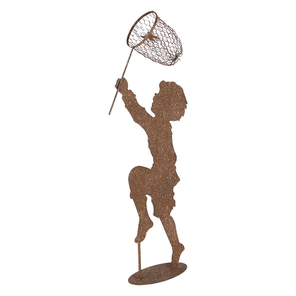 Decoratie Beeld Kind 33x13x88 cm Bruin Metaal