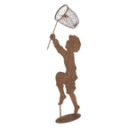 Decoratie Beeld Kind 33x13x88 cm Bruin Metaal