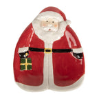 Ontbijtbord Kerstman 20x16x4 cm Rood Keramiek