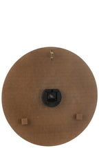 J-Line Wandklok Pol Mdf/Steen Mix