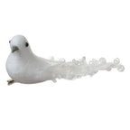 Decoratie Vogels 19x9x10 cm Wit Kunststof