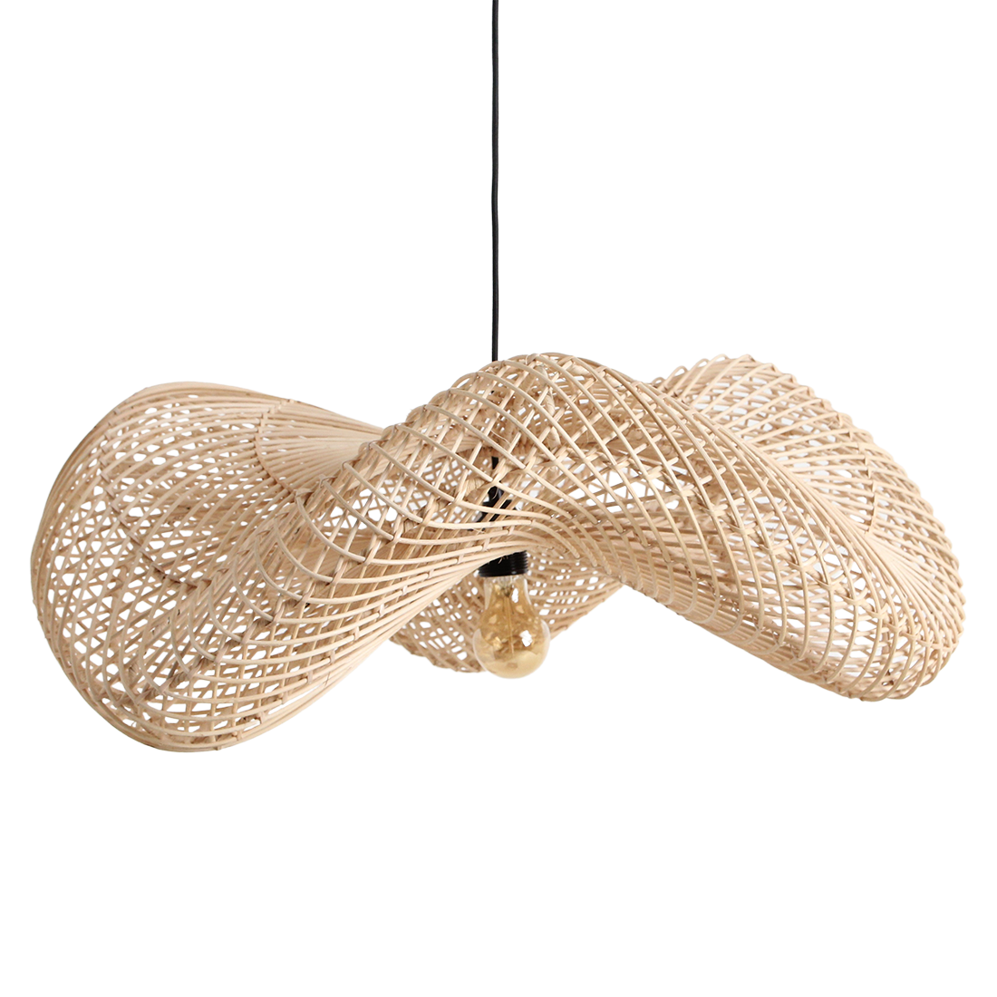 Wave hanglamp naturel large