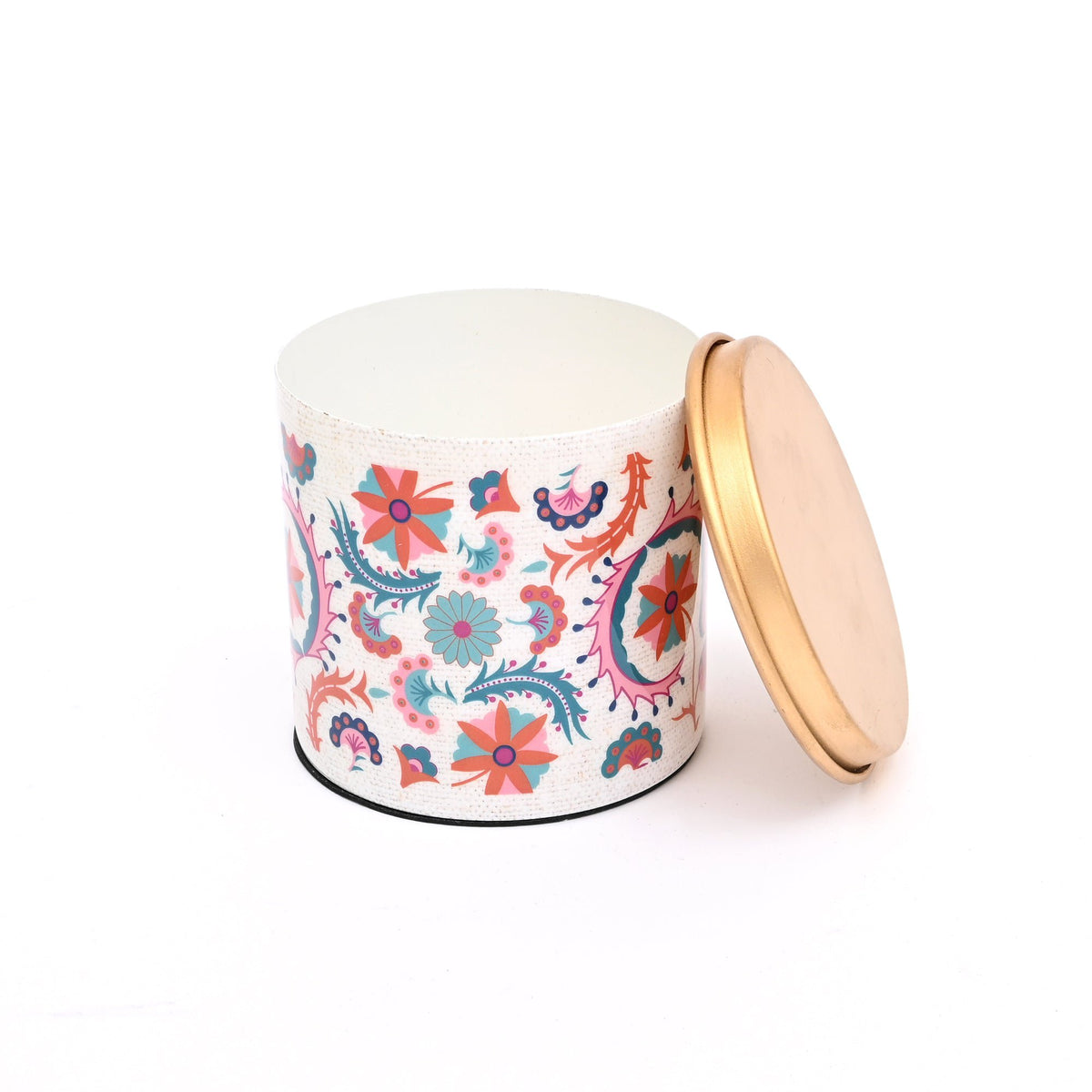 Kleine Emaille Doos - Ronde Voorraadpot Met Deksel - Keuken & Huis