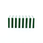 Groen Gestreepte Hars Opbergdoos Moderne MDF Decor Organizer