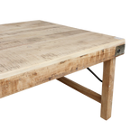Limewash inklapbare salontafel - 120x75x45 cm
