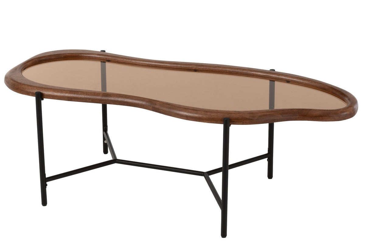 J-Line salontafel Zig - glas - mix