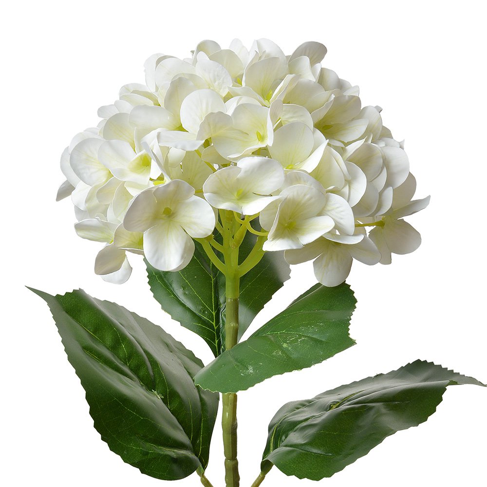 Kunstbloem Hortensia 68 cm Beige Kunststof