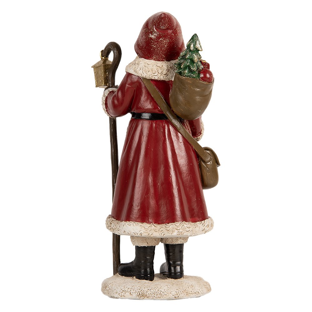 Kerstdecoratie Beeld Kerstman 26 cm Rood Kunststof