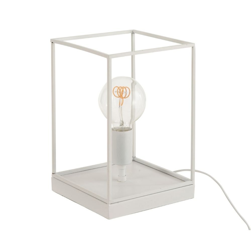 J-Line lamp 1 Rechthoekig Frame - metaal - wit - small