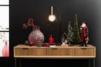 J-Line decoratie tak Bessen Dik - kunststof - rood/groen - small