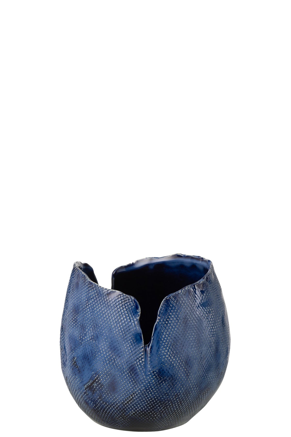 J-Line vaas Thibault - keramiek - blauw - M