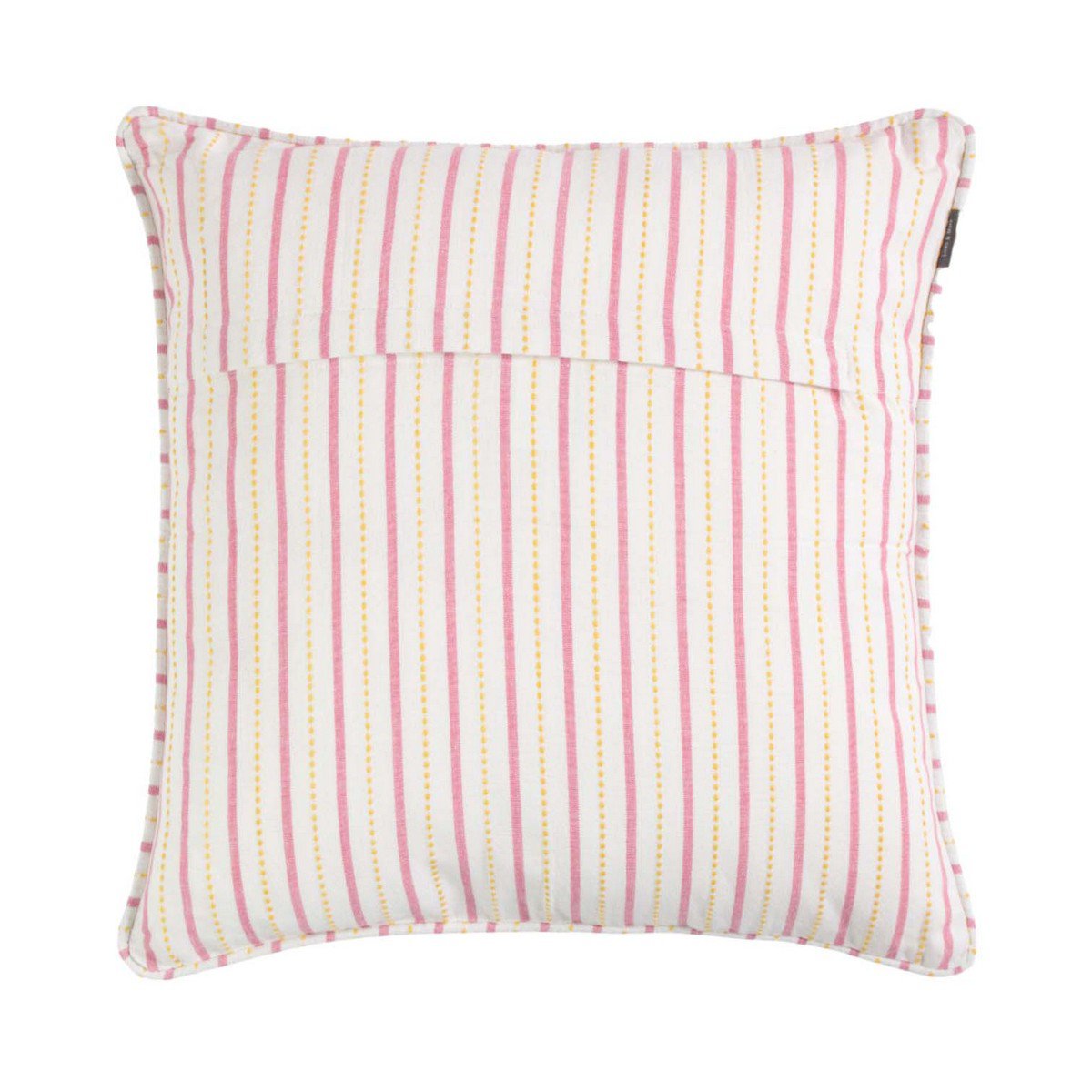 Vivino Kussen strepen wit roze geel 45x45cm