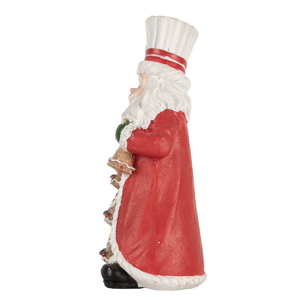 Kerstdecoratie Beeld Kerstman 15x11x25 cm Bruin Kunststof