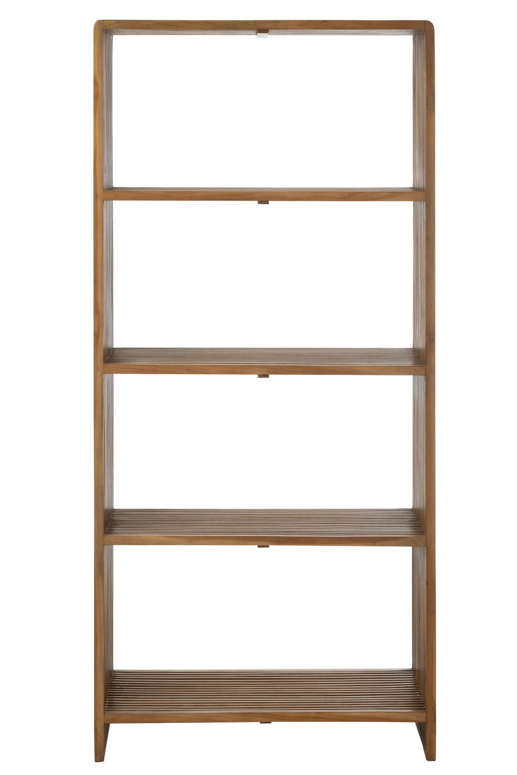 J-Line boekenkast 4 Schappen - gerecycleerd hout - naturel