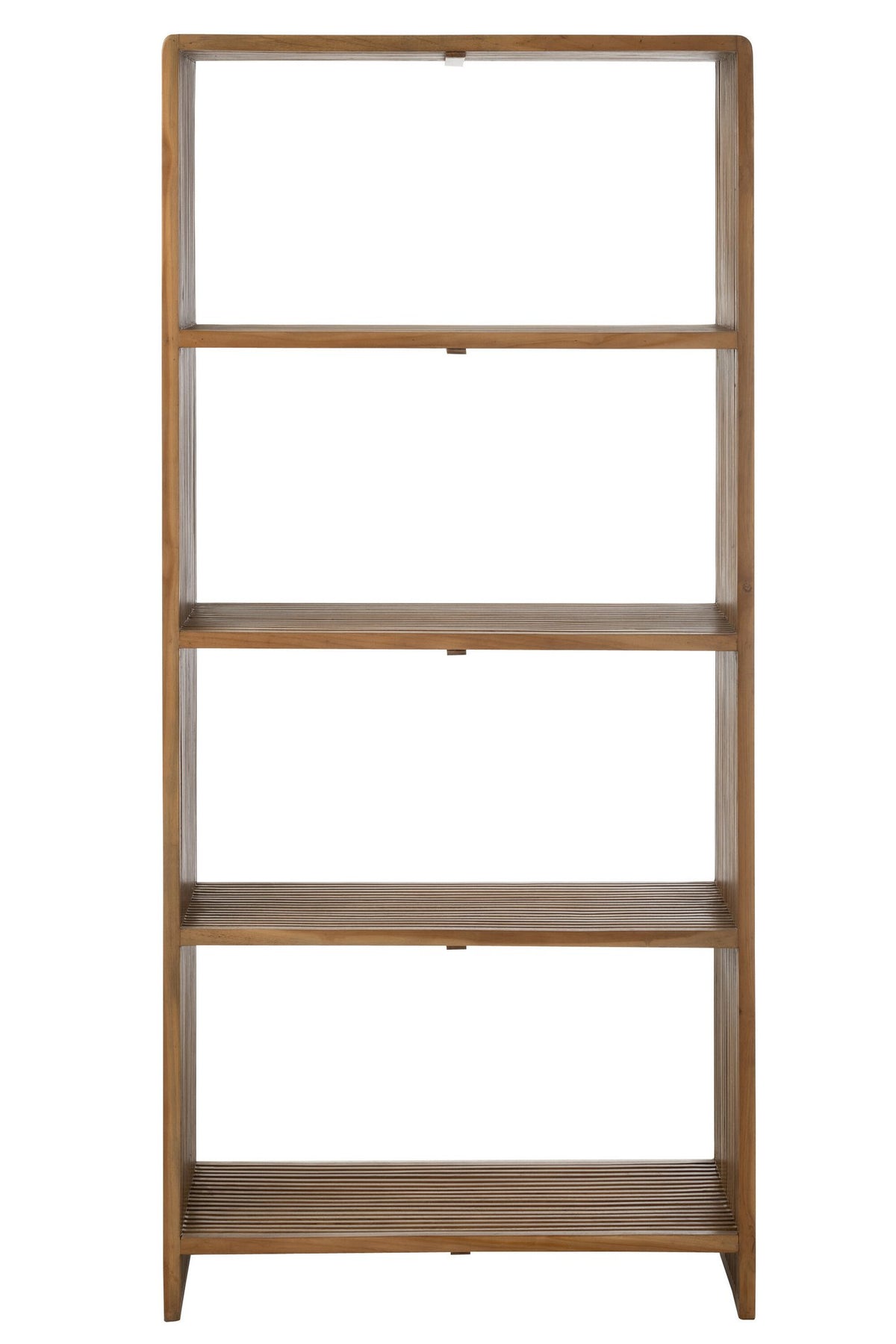 J-Line boekenkast 4 Schappen - gerecycleerd hout - naturel