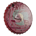 Tekstbord Ø 50 cm Roze IJzer Wandbord