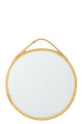 J-Line spiegel Jordan Rond - glas - naturel