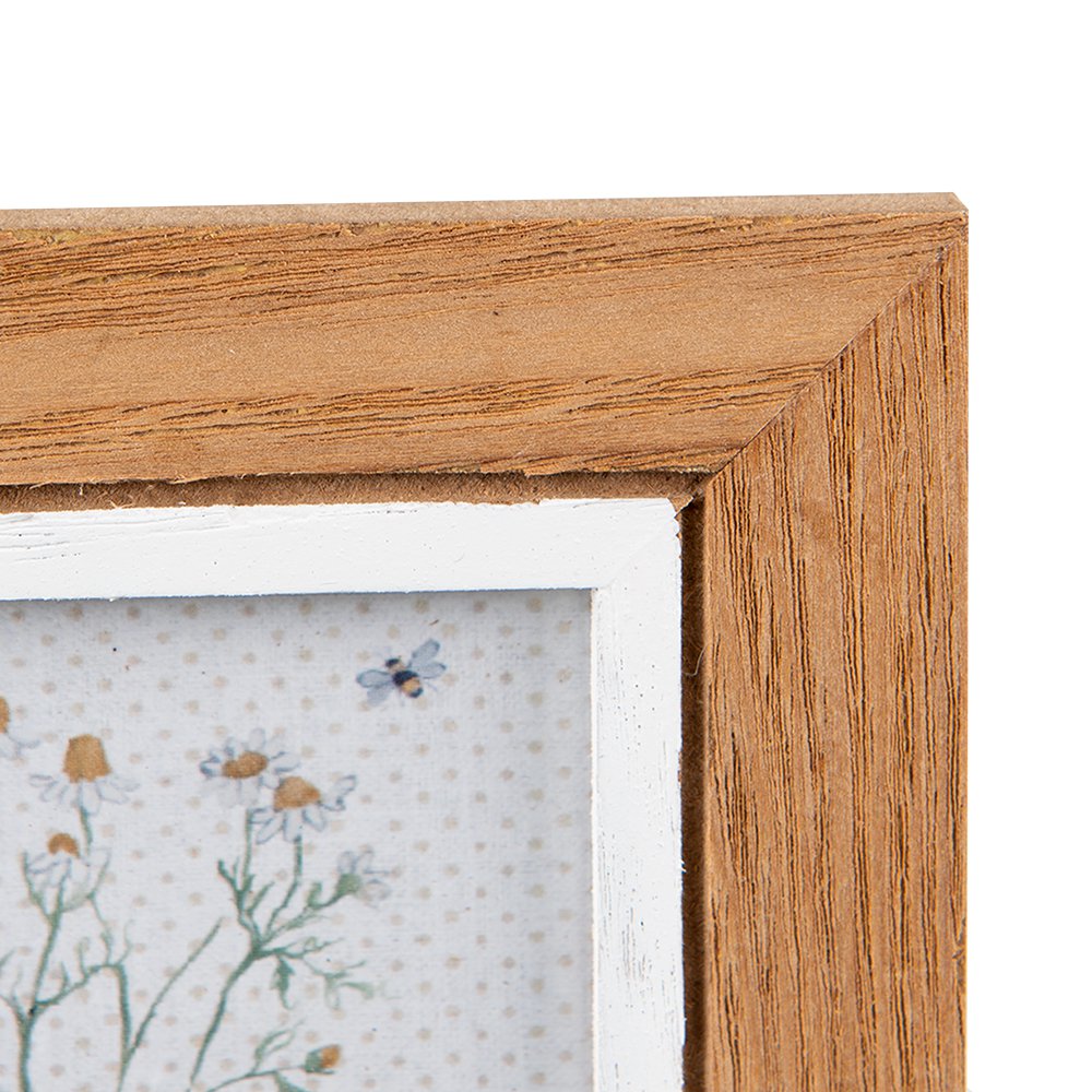 Fotolijst 7x10 cm Bruin Wit MDF Fotokader