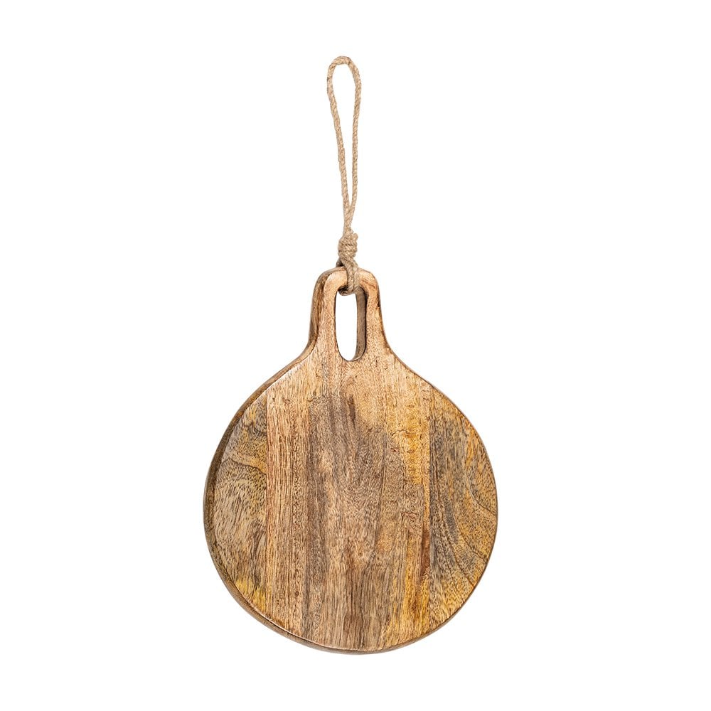Snijplank mango hout rond dia 17cm