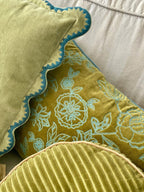 Kussenhoes | Rosabelle Chintz Olive kussenhoes van Sanctuary Living