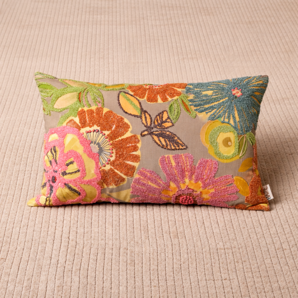 Katoenen lendenkussen - Elegante Honingdauw - 40 x 60 cm