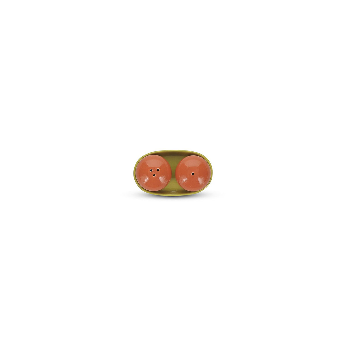 Peper en zout shaker 3 stuks oranje/groen duo