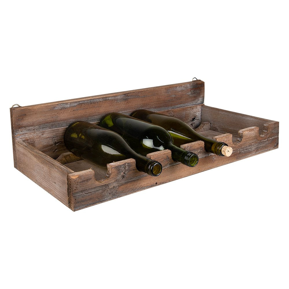 Wijnrek 57x28x14 cm Bruin Hout Flessenrek