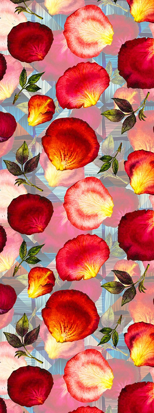 Zijden Sjaal Dames Roses