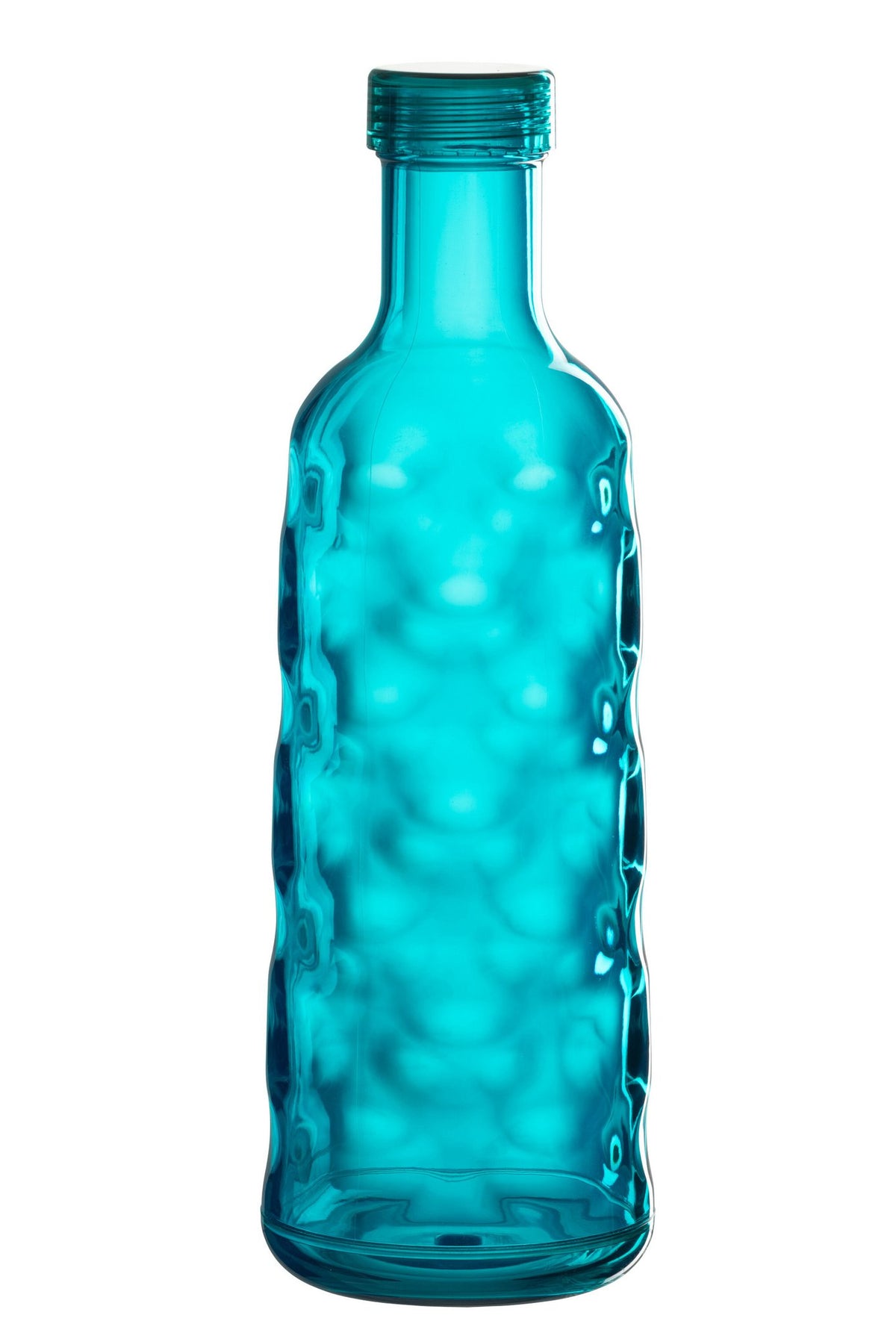 J-Line fles Gehamerd in giftbox - kunststof - blauw