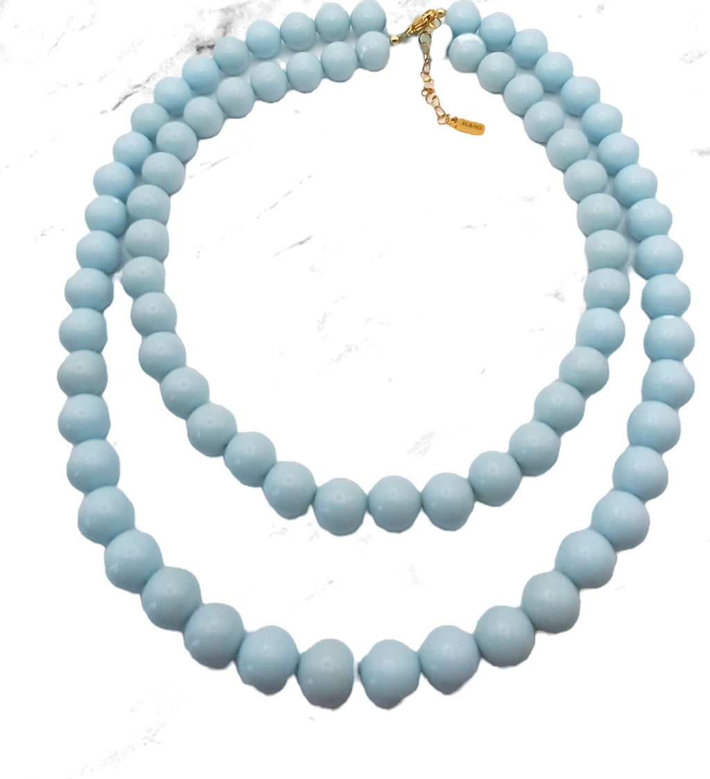 Zomerse acryl ketting extra lang (105cm)