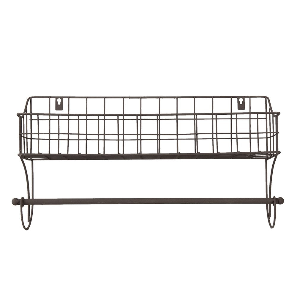 Handdoekhouder 44x12x25 cm Bruin IJzer Handdoekhaak