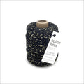 Lurex twist koord - Zwart - goud
