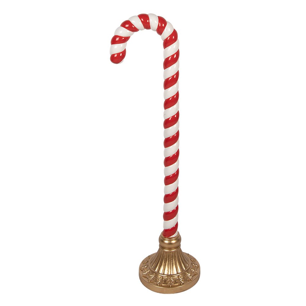 Kerstdecoratie Beeld Zuurstok 33x24x101 cm Rood Kunststof