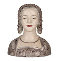 Decoratie Beeld Vrouw 27x15x30 cm Beige Kunststof