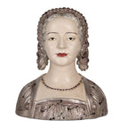 Decoratie Beeld Vrouw 27x15x30 cm Beige Kunststof