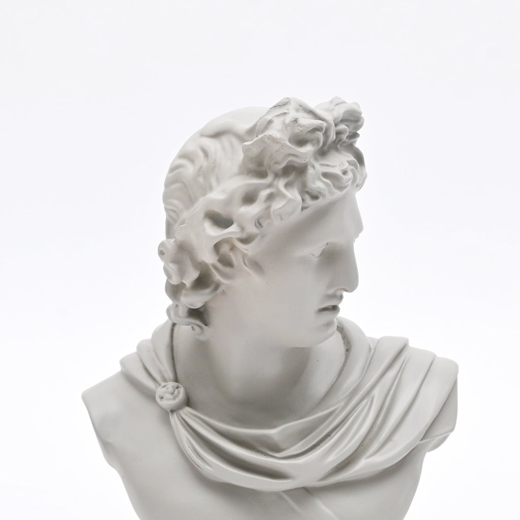 Apollo buste sculptuur – wit klassiek Grieks beeld voor elegant interieur