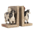 Boekensteunen Set van 2 Koe 17x10x14 cm Bruin Kunststof