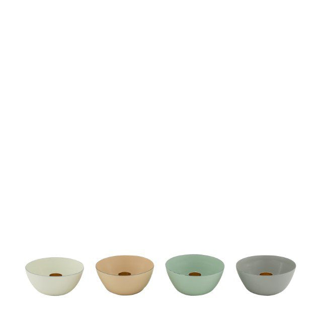 Metalen kaarsenstandaard 10x4cm assorti