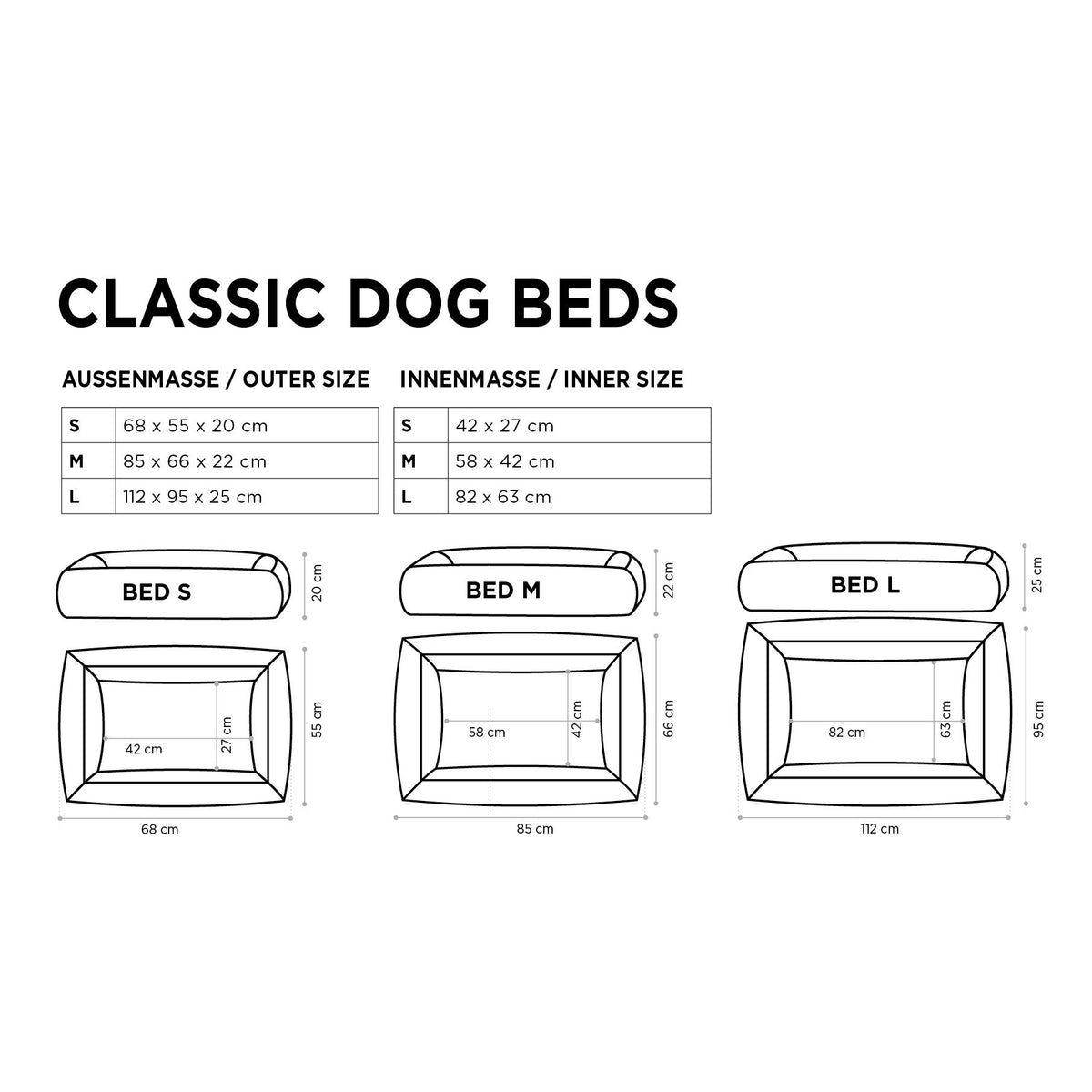 ECO Klassieke Hundebett